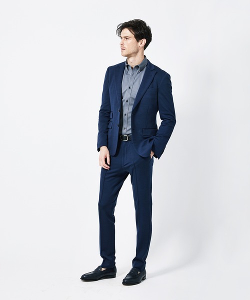 未使用品 ジュンハシモト リネン ブルー テーラードジャケット M カットオフ 未使用品 ジュンハシモト リネン ブルー テーラードジャケット M