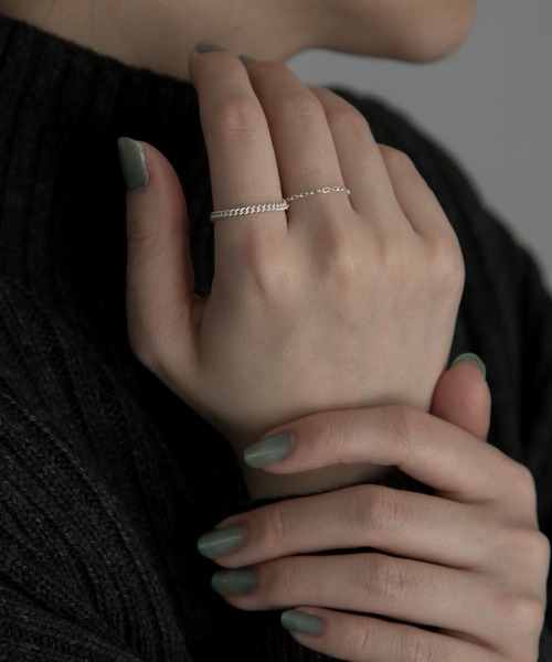 SMELLY(スメリー)の「silver925チェーンセットリング(リング・レディース・ゴールド/シルバー・-)」の1枚目の写真