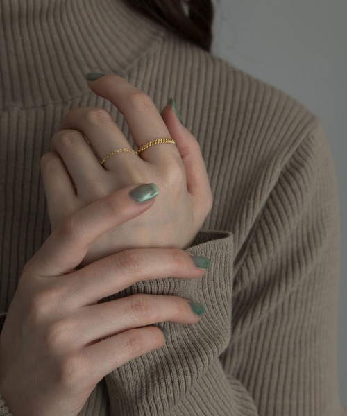 SMELLY(スメリー)の「silver925チェーンセットリング(リング・レディース・ゴールド/シルバー・-)」の4枚目の写真