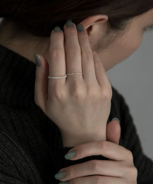 SMELLY(スメリー)の「silver925チェーンセットリング(リング・レディース・ゴールド/シルバー・-)」の7枚目の写真