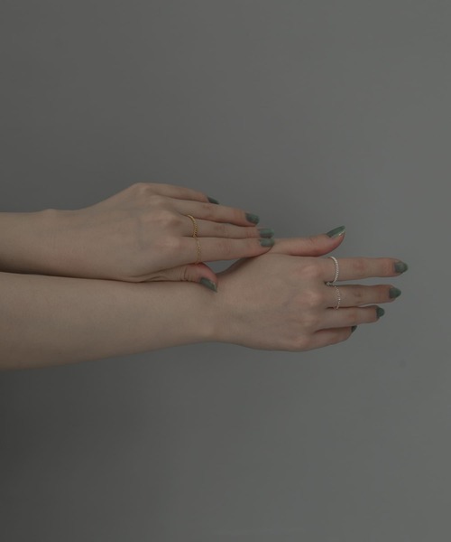 SMELLY(スメリー)の「silver925チェーンセットリング(リング・レディース・ゴールド/シルバー・-)」の9枚目の写真