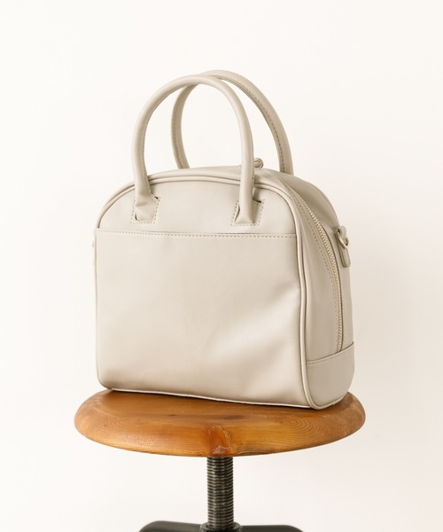 koe(コエ)の「スクエア2WAYミニボストン(ボストンバッグ・レディース・ブラック/ブラウン/グレー/シルバー・FREE)」の1枚目の写真