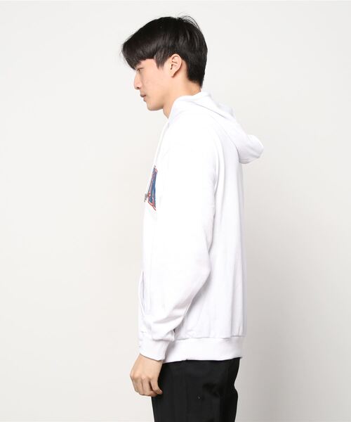 SITRY（シトリー）の「wide silhouette college design sweat hoodie/ワイドシルエット カレッジデザイン スウェット フーディー/パーカー（パーカー・メンズ・グレー系その他/グリーン/ブルー/オフホワイト/杢グレー/ブラック系その他・L/M）」の7枚目の写真