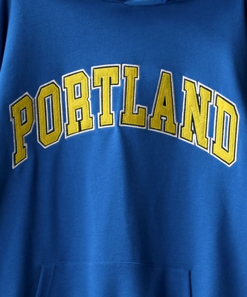 SITRY（シトリー）の「wide silhouette college design sweat hoodie/ワイドシルエット カレッジデザイン スウェット フーディー/パーカー（パーカー・メンズ・グレー系その他/グリーン/ブルー/オフホワイト/杢グレー/ブラック系その他・L/M）」の14枚目の写真