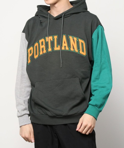 SITRY（シトリー）の「wide silhouette college design sweat hoodie/ワイドシルエット カレッジデザイン スウェット フーディー/パーカー（パーカー・メンズ・グレー系その他/グリーン/ブルー/オフホワイト/杢グレー/ブラック系その他・L/M）」の22枚目の写真