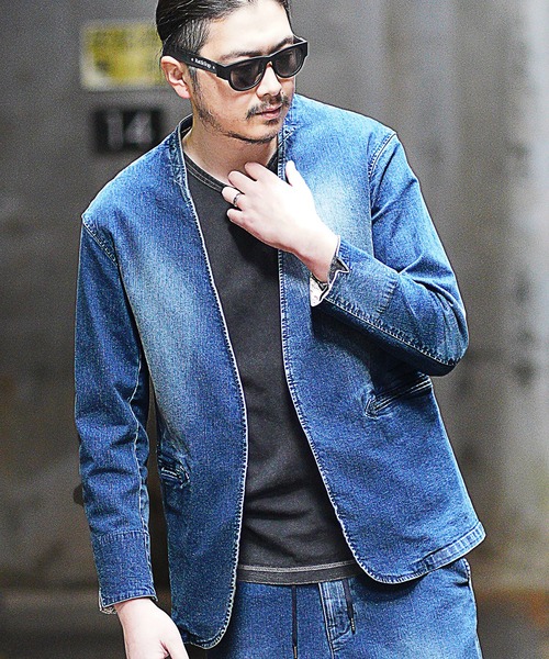 RATTLE TRAP（ラトルトラップ）の「ノーカラーデニムジャケット（ノー