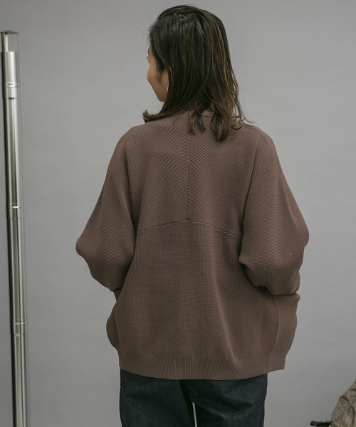 EKAL(エカル)の「EKAL レイクショアニットカーデ(カーディガン/ボレロ・レディース・ブラック/モカ・FREE)」の10枚目の写真