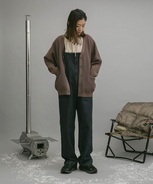 EKAL(エカル)の「EKAL レイクショアニットカーデ(カーディガン/ボレロ・レディース・ブラック/モカ・FREE)」の11枚目の写真