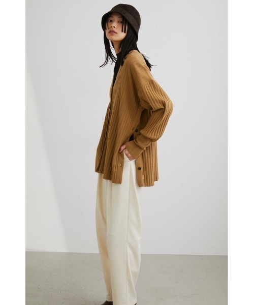 STYLEMIXER（スタイルミキサー）の「ｳｫｯｼｬﾌﾞﾙｻｲﾄﾞﾎﾞﾀﾝｶｰﾃﾞｨｶﾞﾝ（カーディガン/ボレロ・レディース・ブラック/キャメル/グリーン/グレー・FREE）」の4枚目の写真