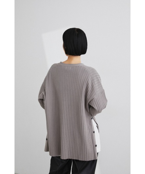 STYLEMIXER（スタイルミキサー）の「ｳｫｯｼｬﾌﾞﾙｻｲﾄﾞﾎﾞﾀﾝｶｰﾃﾞｨｶﾞﾝ（カーディガン/ボレロ・レディース・ブラック/キャメル/グリーン/グレー・FREE）」の9枚目の写真