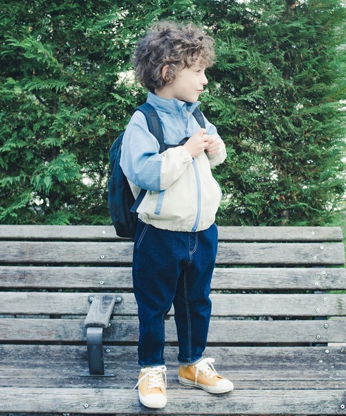 BRANSHES(ブランシェス)の「【撥水加工・フード収納可】ウインドブレーカー(ナイロンジャケット・キッズ・ベージュ/キャメル・90cm/100cm/110cm/120cm/130cm/140cm/150cm)」の10枚目の写真