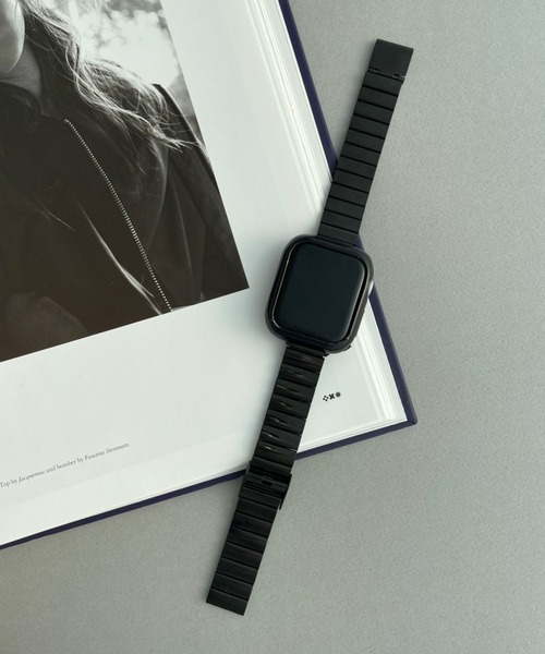 Me%（ミィパーセント）の「AppleWatchスタンダードバンド２【UNISEX】【全サイズ対応】（デジタル腕時計・レディース・ブラック/シルバー/ピンクゴールド・MEDIUM/LARGE）」の4枚目の写真