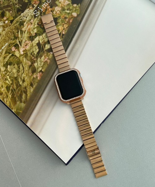 Me%（ミィパーセント）の「AppleWatchスタンダードバンド２【UNISEX】【全サイズ対応】（デジタル腕時計・レディース・ブラック/シルバー/ピンクゴールド・MEDIUM/LARGE）」の7枚目の写真