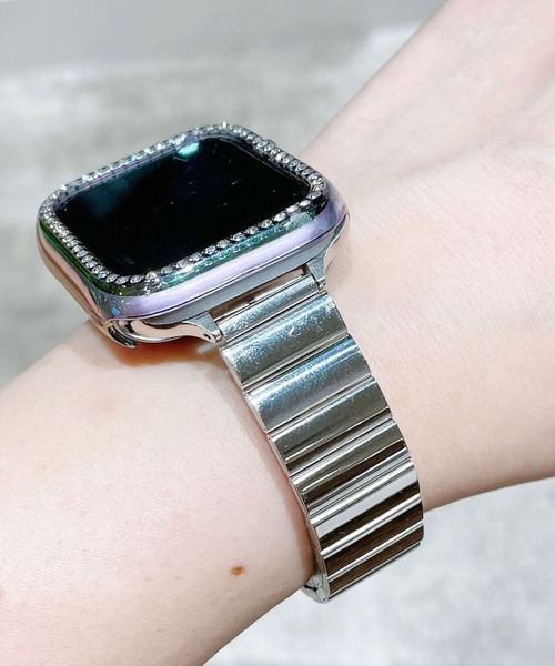 Me%（ミィパーセント）の「AppleWatchスタンダードバンド２【UNISEX】【全サイズ対応】（デジタル腕時計・レディース・ブラック/シルバー/ピンクゴールド・MEDIUM/LARGE）」の10枚目の写真