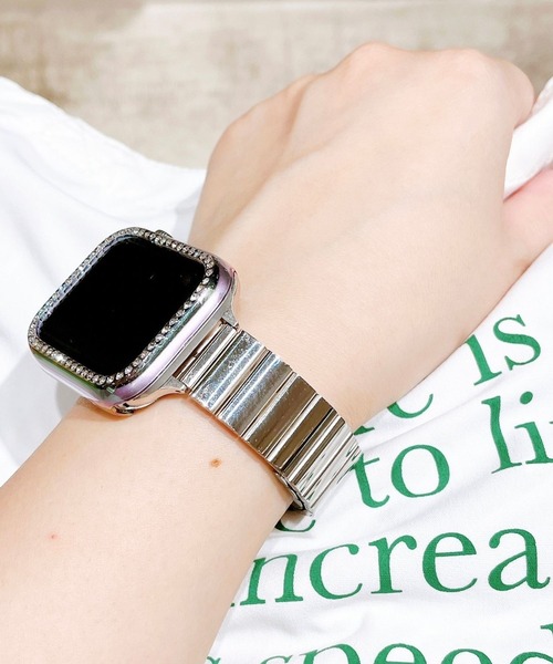 Me%（ミィパーセント）の「AppleWatchスタンダードバンド２【UNISEX】【全サイズ対応】（デジタル腕時計・レディース・ブラック/シルバー/ピンクゴールド・MEDIUM/LARGE）」の11枚目の写真