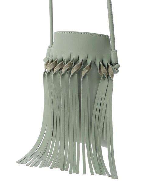 Green Parks(グリーンパークス)の「フリンジミニショルダー*(ショルダーバッグ・レディース・ホワイト/オレンジ/グリーン・FREE)」の15枚目の写真