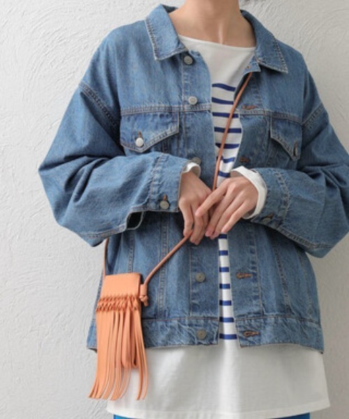 Green Parks(グリーンパークス)の「フリンジミニショルダー*(ショルダーバッグ・レディース・ホワイト/オレンジ/グリーン・FREE)」の3枚目の写真