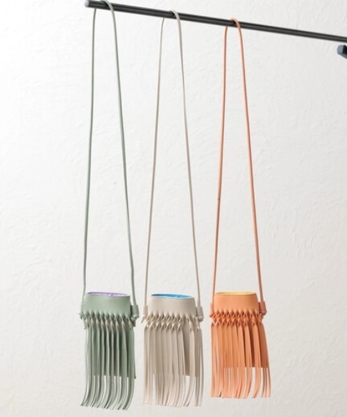 Green Parks(グリーンパークス)の「フリンジミニショルダー*(ショルダーバッグ・レディース・ホワイト/オレンジ/グリーン・FREE)」の4枚目の写真