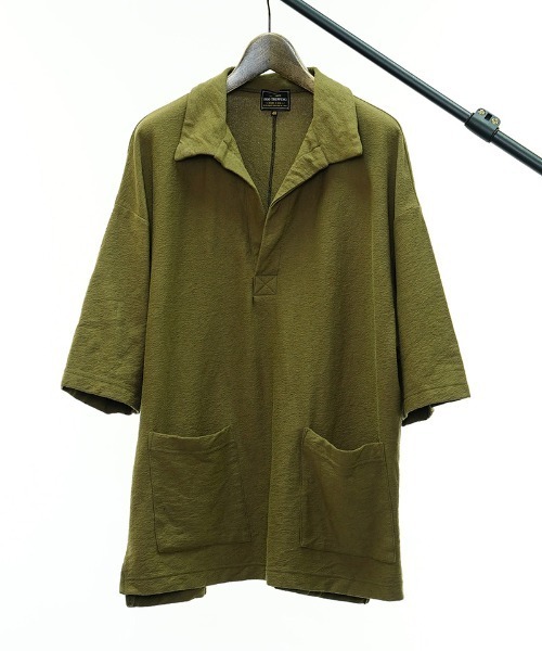 EGO TRIPPING(エゴトリッピング)の「mhs1798-ROUGHNESS BEACH SHIRTS シャツ(シャツ/ブラウス・メンズ・ベージュ/ブラック・46/48)」の13枚目の写真