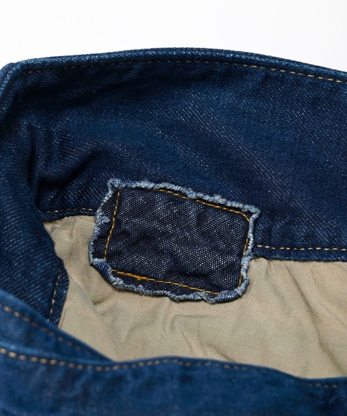 45R（フォーティファイブアール）の「デニムのグルカスカート（加工）（デニムスカート・レディース・ストライプ/インディゴブルー・MEDIUM/LARGE）」の22枚目の写真
