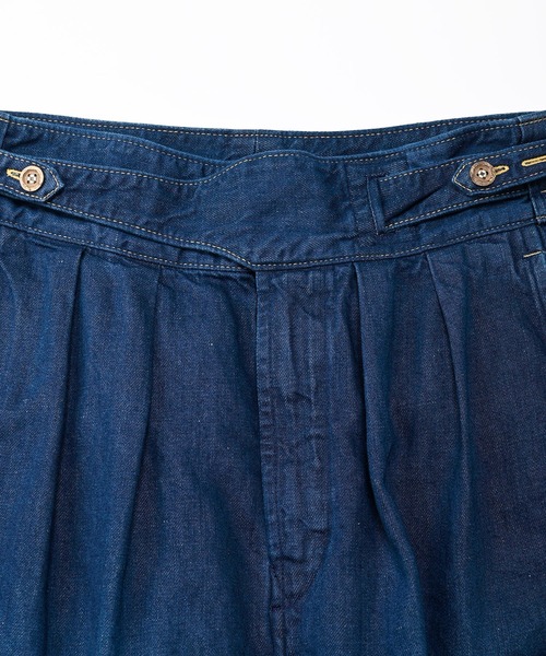 45R（フォーティファイブアール）の「デニムのグルカスカート（加工）（デニムスカート・レディース・ストライプ/インディゴブルー・MEDIUM/LARGE）」の14枚目の写真