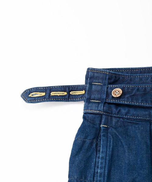 45R（フォーティファイブアール）の「デニムのグルカスカート（加工）（デニムスカート・レディース・ストライプ/インディゴブルー・MEDIUM/LARGE）」の20枚目の写真
