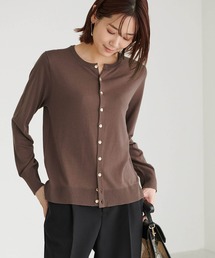 ROPE' PICNIC | 【WEB限定カラー:ネイビー】UVカット＆洗濯機OK/クルーネックカーディガン(カーディガン/ボレロ)