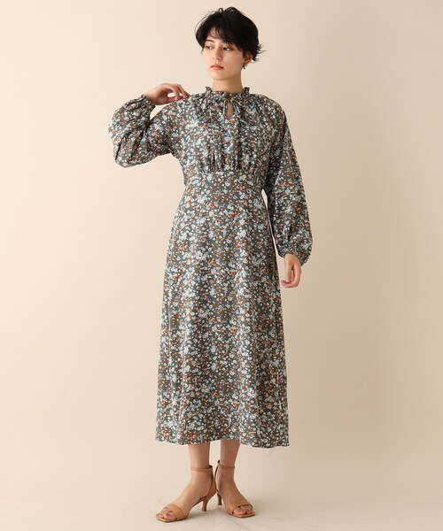 Opaque Clip オペークドットクリップ のワンピース ジャガードフラワーワンピース N02 22 01 を購入できます Opaque Clip ワンピース ドレス ジャガードフラワーワンピース ワンピース Opaque Clip オペークドットクリップ のファッション