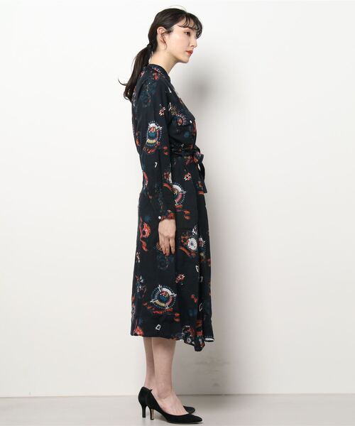 チャイハネ（チャイハネ）の「【チャイハネ】サンティーシャツワンピース（シャツワンピース・レディース・ターコイズブルー/パープル/カーキ/ブラック/ベージュ・FREE）」の7枚目の写真