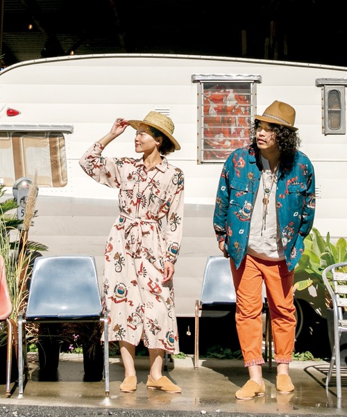 チャイハネ（チャイハネ）の「【チャイハネ】サンティーシャツワンピース（シャツワンピース・レディース・ターコイズブルー/パープル/カーキ/ブラック/ベージュ・FREE）」の15枚目の写真