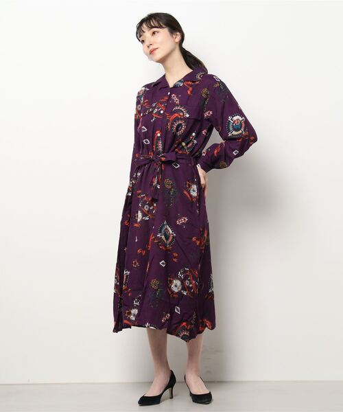 チャイハネ（チャイハネ）の「【チャイハネ】サンティーシャツワンピース（シャツワンピース・レディース・ターコイズブルー/パープル/カーキ/ブラック/ベージュ・FREE）」の21枚目の写真