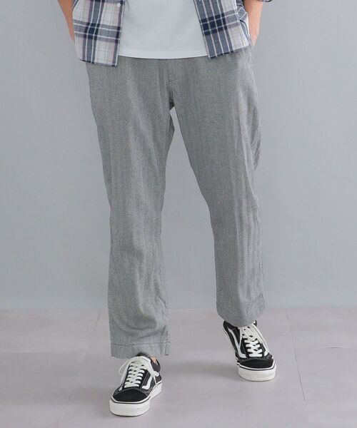 SHIPS（シップス）の「SHIPS:〈ウォッシャブル〉ヘリンボーン ワイド イージーパンツ（その他パンツ・メンズ・ブラック/ブラウン/ナチュラル・SMALL/MEDIUM/LARGE/X-LARGE）」の13枚目の写真