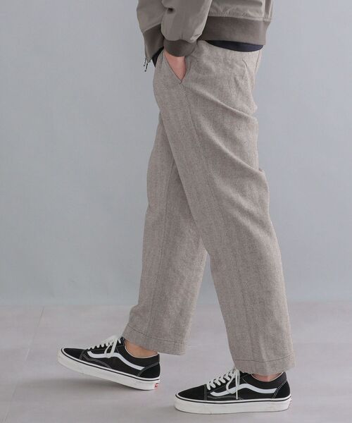 SHIPS（シップス）の「SHIPS:〈ウォッシャブル〉ヘリンボーン ワイド イージーパンツ（その他パンツ・メンズ・ブラック/ブラウン/ナチュラル・SMALL/MEDIUM/LARGE/X-LARGE）」の5枚目の写真