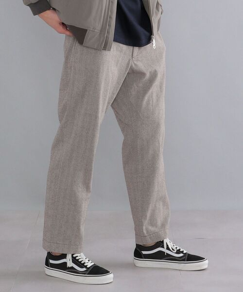 SHIPS（シップス）の「SHIPS:〈ウォッシャブル〉ヘリンボーン ワイド イージーパンツ（その他パンツ・メンズ・ブラック/ブラウン/ナチュラル・SMALL/MEDIUM/LARGE/X-LARGE）」の10枚目の写真