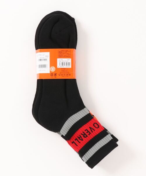 UNIVERSAL OVERALL(ユニバーサルオーバーオール)の「【UNIVERSALOVERALL/ユニバーサルオーバーオール】トップラインロゴ入りクォ-ターソックス(靴下) 3足組(ソックス/靴下・メンズ・ホワイト/ブラック・FREE)」の3枚目の写真