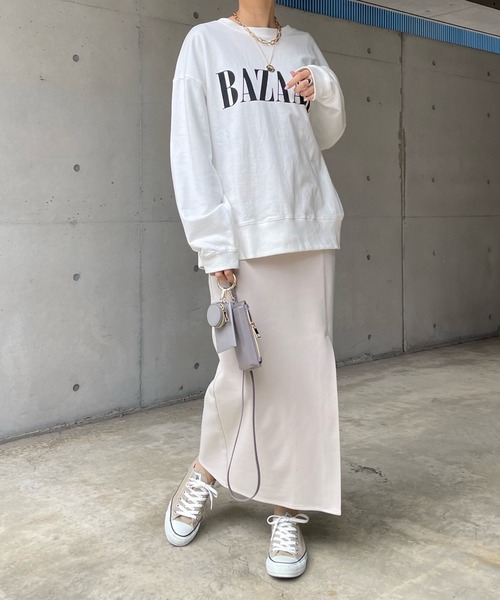 DouDou（ドゥドゥ）の「ポンチスリットスカート（スカート・レディース・ベージュ・38/36）」の5枚目の写真