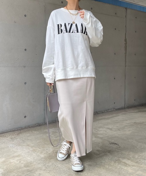 DouDou（ドゥドゥ）の「ポンチスリットスカート（スカート・レディース・ベージュ・38/36）」の9枚目の写真