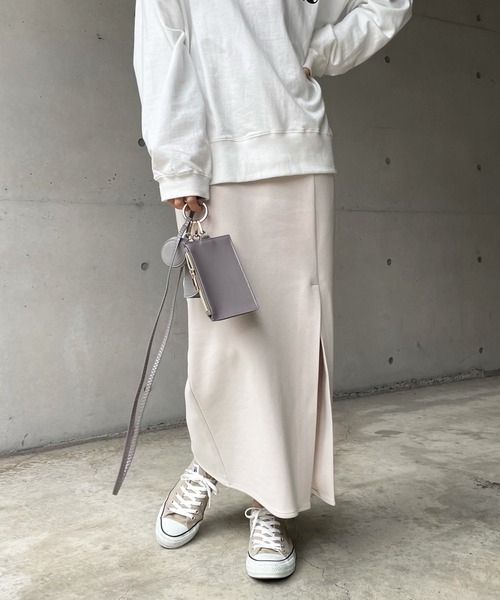 DouDou（ドゥドゥ）の「ポンチスリットスカート（スカート・レディース・ベージュ・38/36）」の15枚目の写真