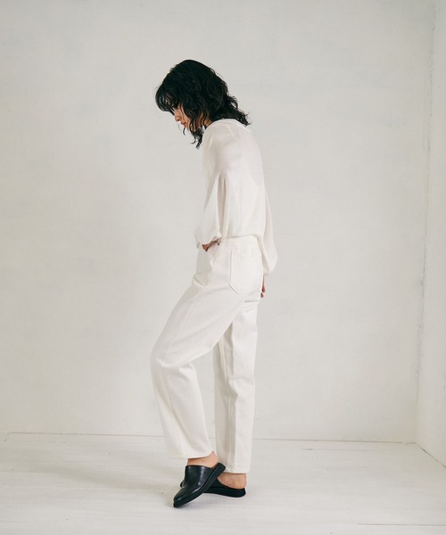 4youstory（フォーユーストーリー）の「【4youstory】2wayシアーニットカーディガン（カーディガン/ボレロ・レディース・ブラック/パープル/グリーン/アイボリー・MEDIUM）」の7枚目の写真