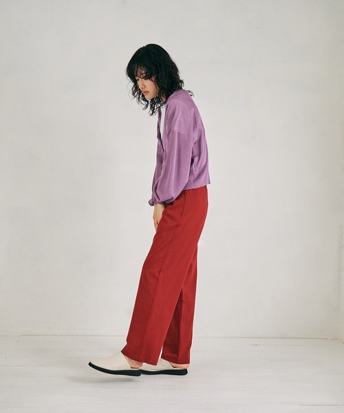 4youstory（フォーユーストーリー）の「【4youstory】2wayシアーニットカーディガン（カーディガン/ボレロ・レディース・ブラック/パープル/グリーン/アイボリー・MEDIUM）」の22枚目の写真