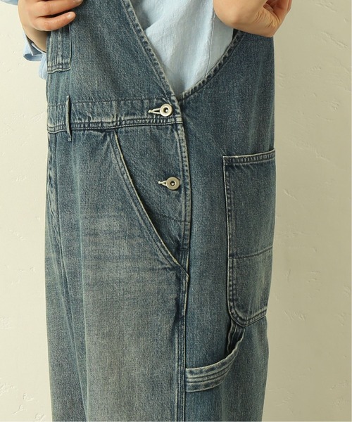 JOURNAL STANDARD LUXE（ジャーナルスタンダード　ラックス）の「11OZデニム オーバーオール（サロペット/オーバーオール・レディース・ホワイト/サックスブルー・FREE）」の8枚目の写真