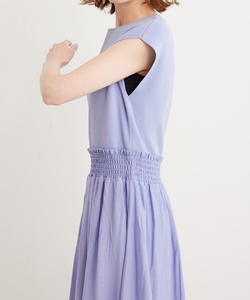 ROPE' PICNIC（ロペピクニック）の「ラク美/ドッキングニットワンピース（ワンピース・レディース・ブラック/ピンク/グレー系その他/ブルー系その他4・38）」の10枚目の写真