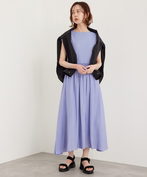 ROPE' PICNIC（ロペピクニック）の「ラク美/ドッキングニットワンピース（ワンピース・レディース・ブラック/ピンク/グレー系その他/ブルー系その他4・38）」の9枚目の写真