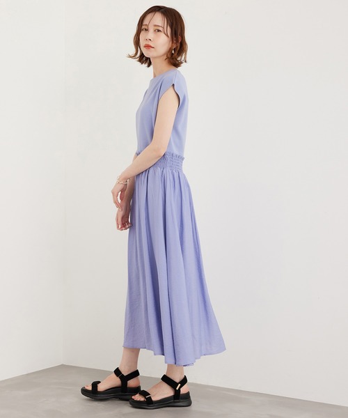 ROPE' PICNIC（ロペピクニック）の「ラク美/ドッキングニットワンピース（ワンピース・レディース・ブラック/ピンク/グレー系その他/ブルー系その他4・38）」の19枚目の写真