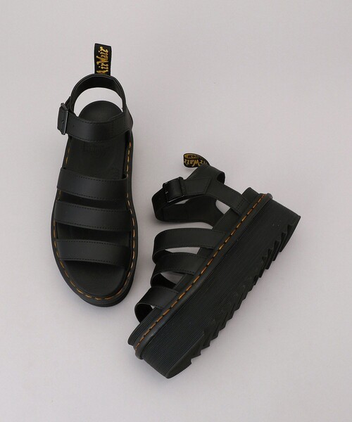 FREAK'S STORE（フリークスストア）の「Dr.Martens/ドクターマーチン BLAIRE QUAD/QUAD ZEBRILUS BLAIRE/ゼブリラス ブレアープラットフォームサンダル（サンダル・レディース・ホワイト/ブラック・4/3/5）」の2枚目の写真