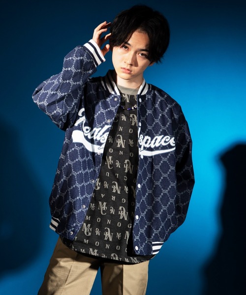 SPINNS（スピンズ）の「MGMC ジャガード Tシャツ（Tシャツ/カットソー・メンズ・グリーン/ブラック/アイボリー・ONESIZE）」の2枚目の写真