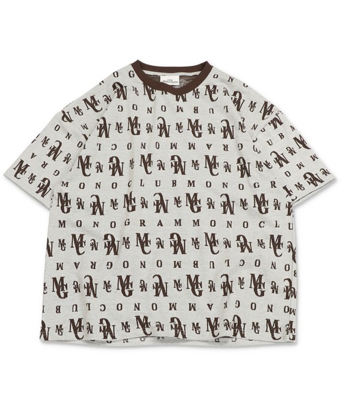 SPINNS（スピンズ）の「MGMC ジャガード Tシャツ（Tシャツ/カットソー・メンズ・グリーン/ブラック/アイボリー・ONESIZE）」の9枚目の写真