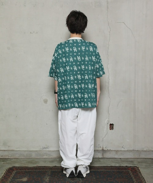 SPINNS（スピンズ）の「MGMC ジャガード Tシャツ（Tシャツ/カットソー・メンズ・グリーン/ブラック/アイボリー・ONESIZE）」の12枚目の写真