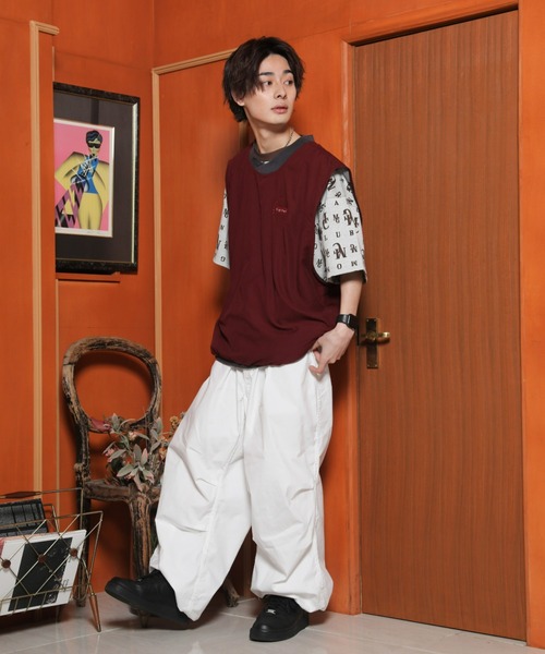 SPINNS（スピンズ）の「MGMC ジャガード Tシャツ（Tシャツ/カットソー・メンズ・グリーン/ブラック/アイボリー・ONESIZE）」の8枚目の写真
