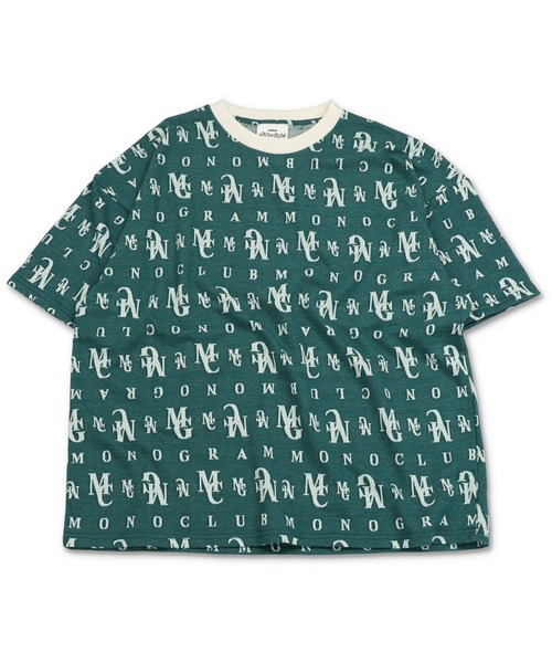 SPINNS（スピンズ）の「MGMC ジャガード Tシャツ（Tシャツ/カットソー・メンズ・グリーン/ブラック/アイボリー・ONESIZE）」の7枚目の写真